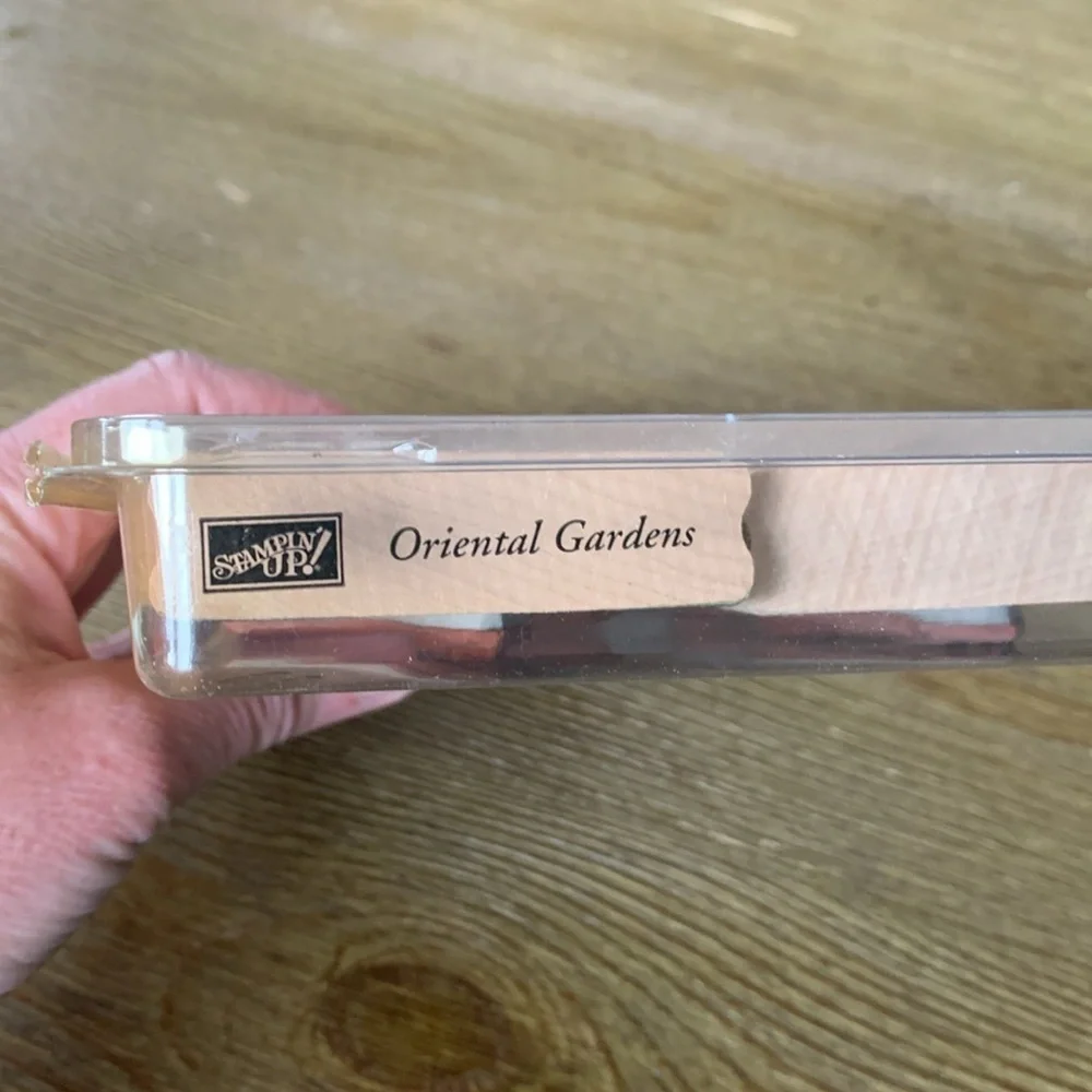 Stampin’ Up! Rubber Stamp Set Oriental Gardens Set of 4
